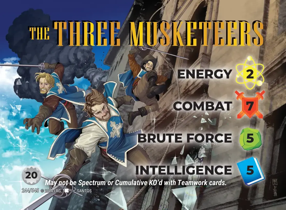 The Three Musketeers Character Stack